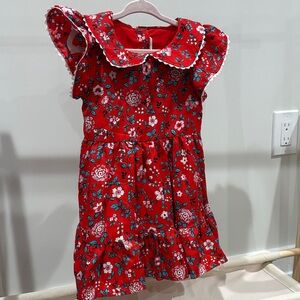 Janie and Jack Red Floral Dress